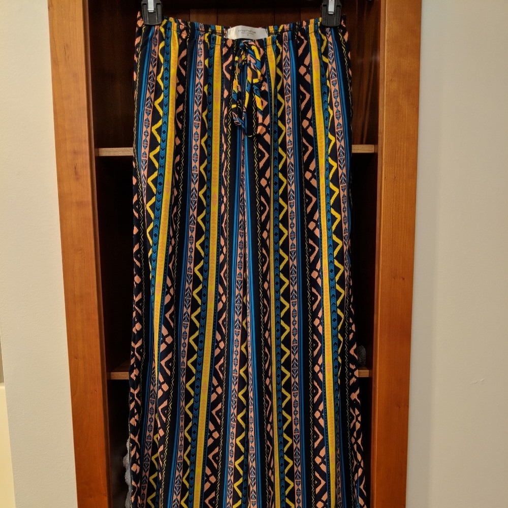 Flowy Neon Pattern Pants